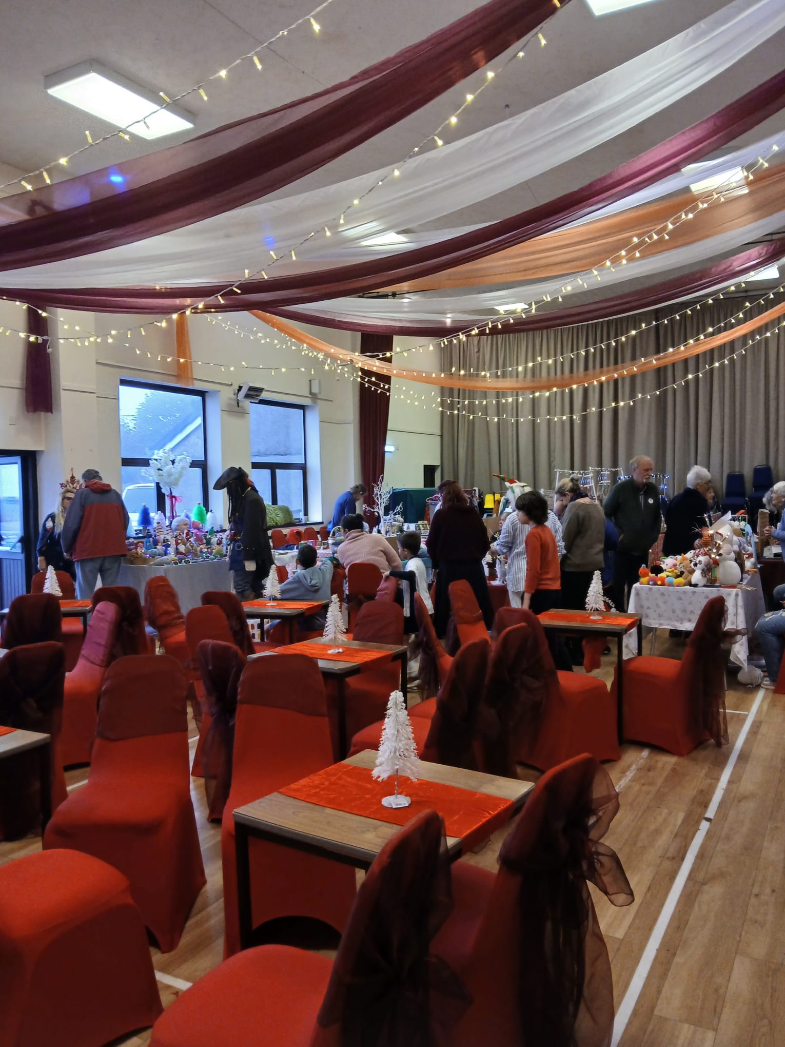 Christmas Fair with Fairy Lights